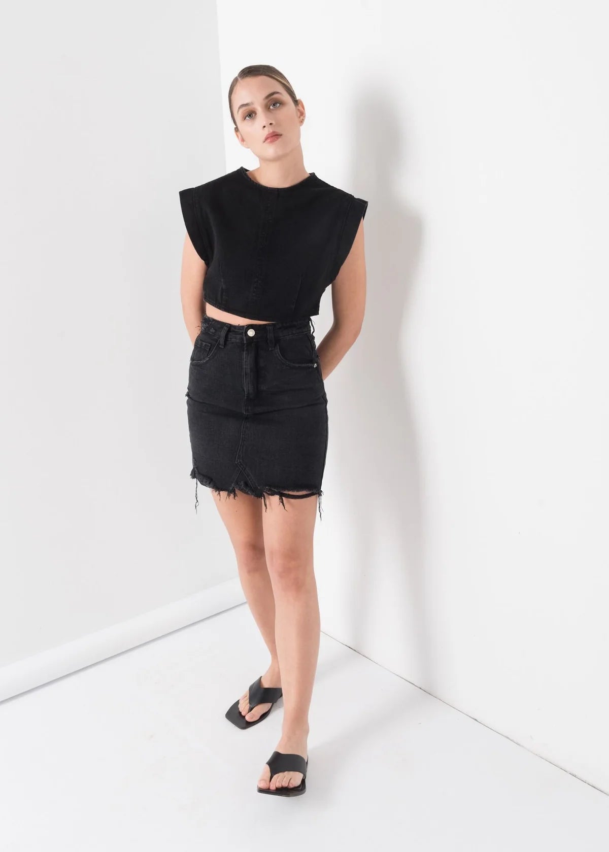 FALDA MINI DENIM