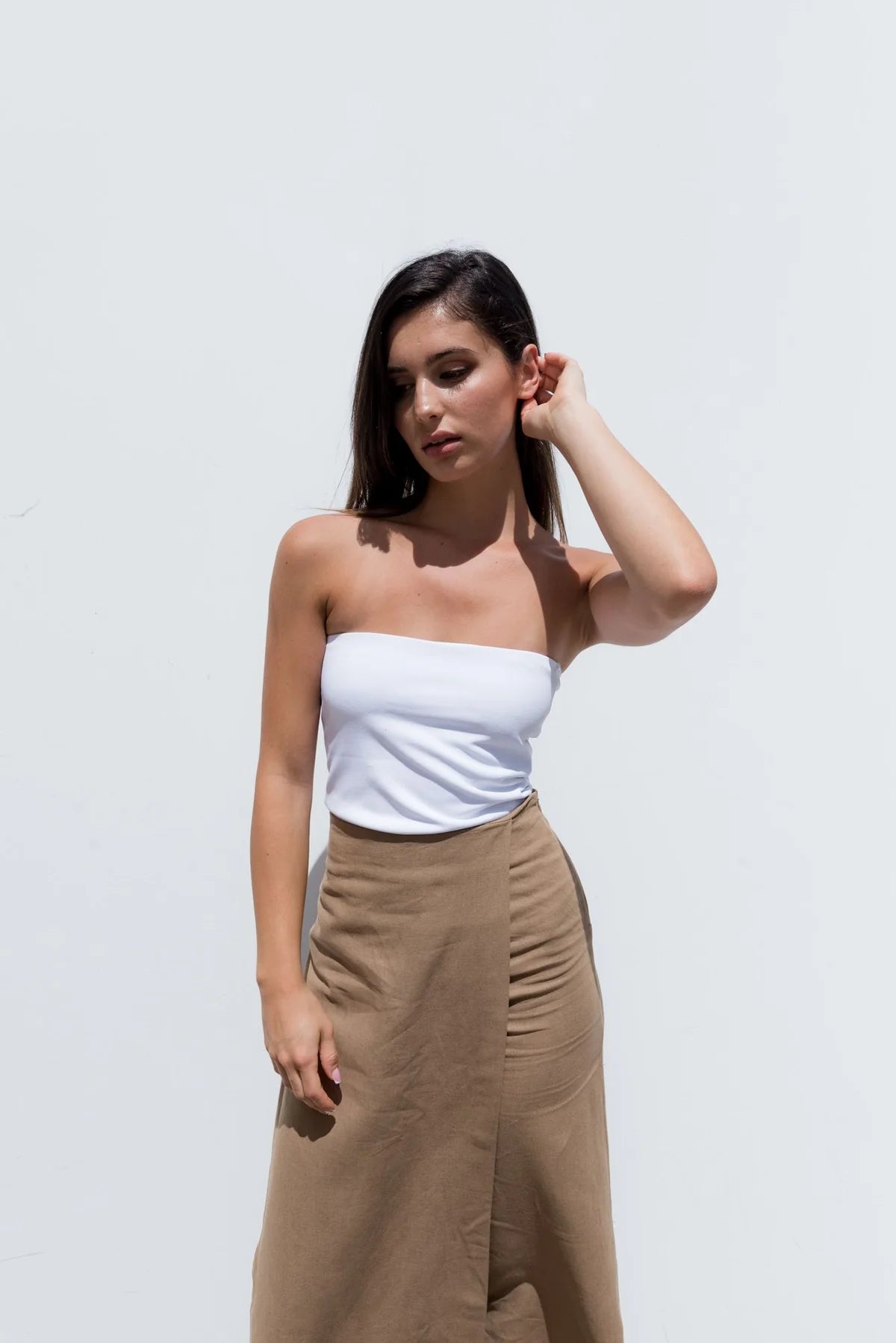 PANTALÓN LINO SOBREFALDA