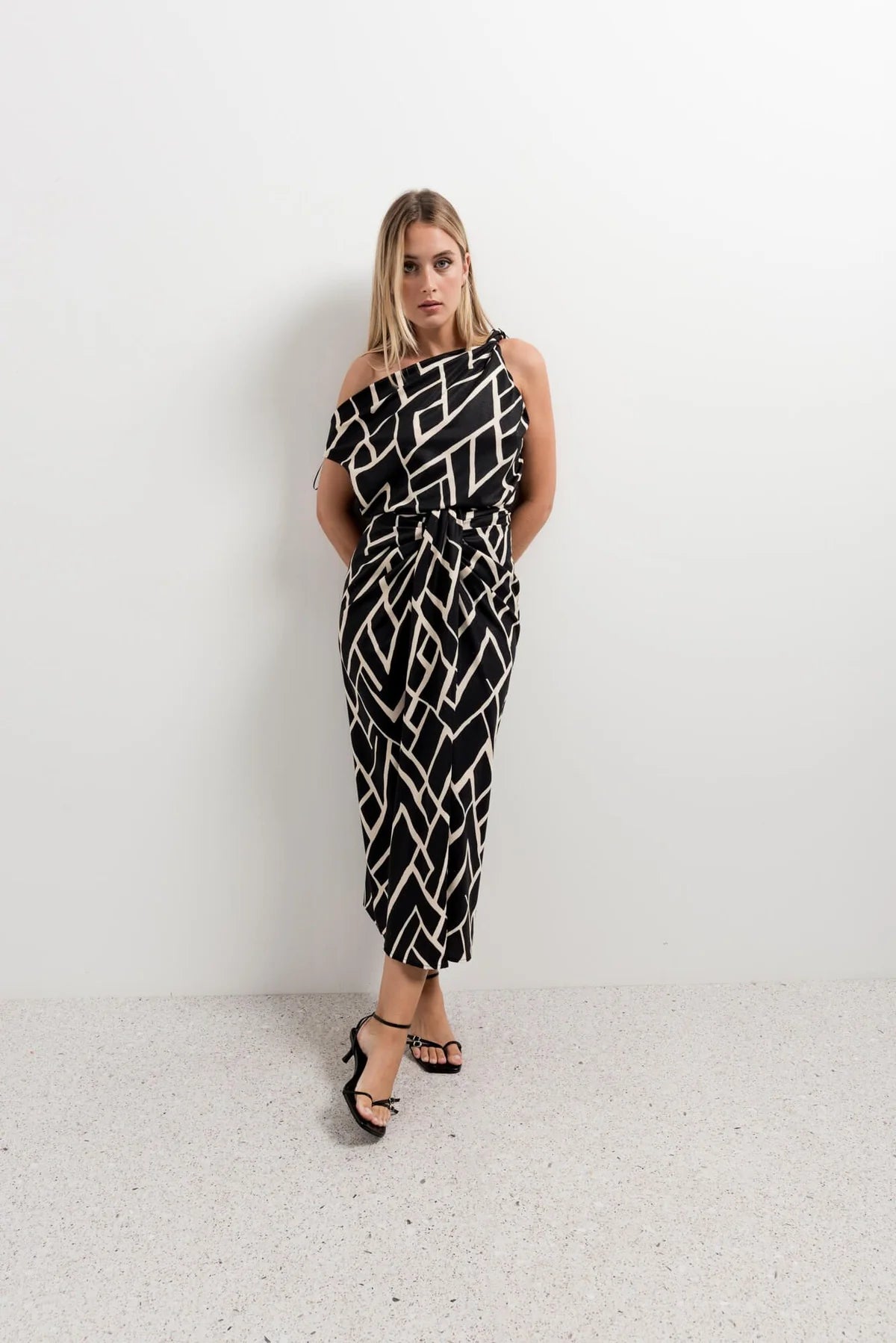 FALDA MIDI ESTAMPADA