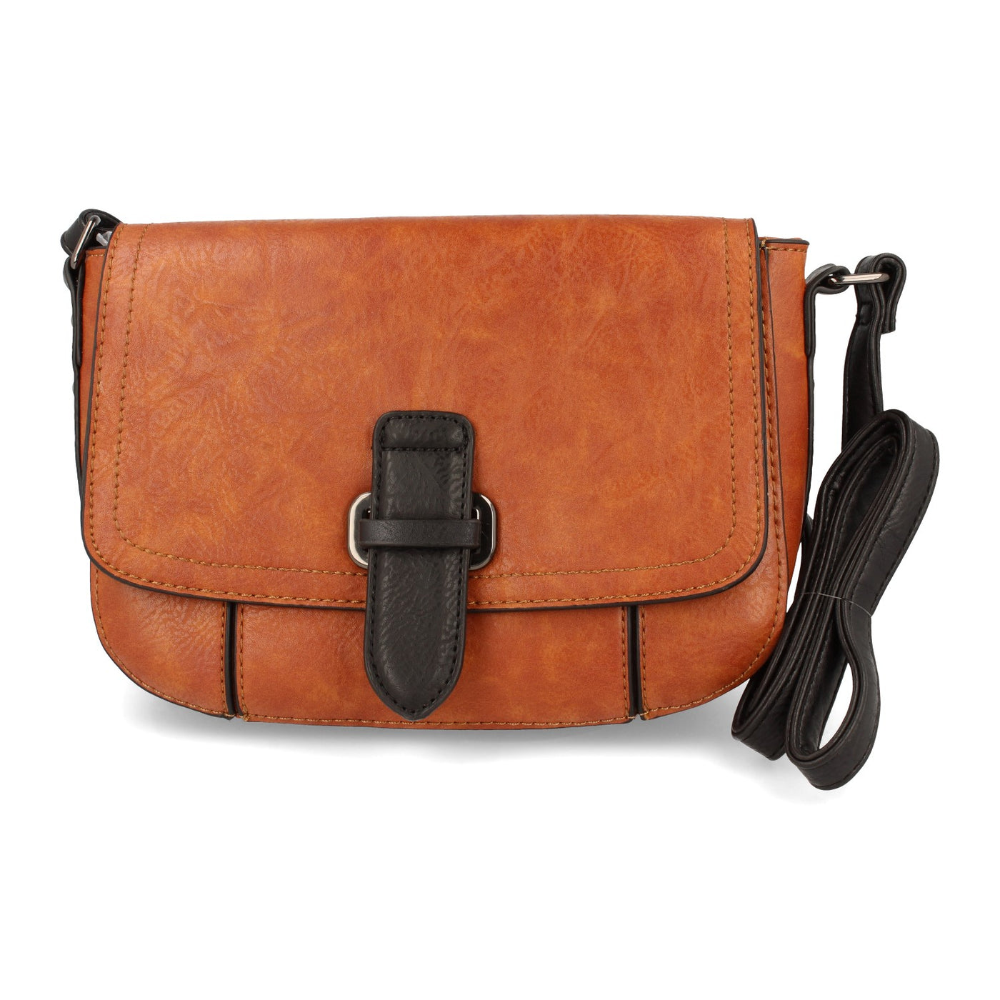 Bolso de Hombro con Cierre Magnetico Marron