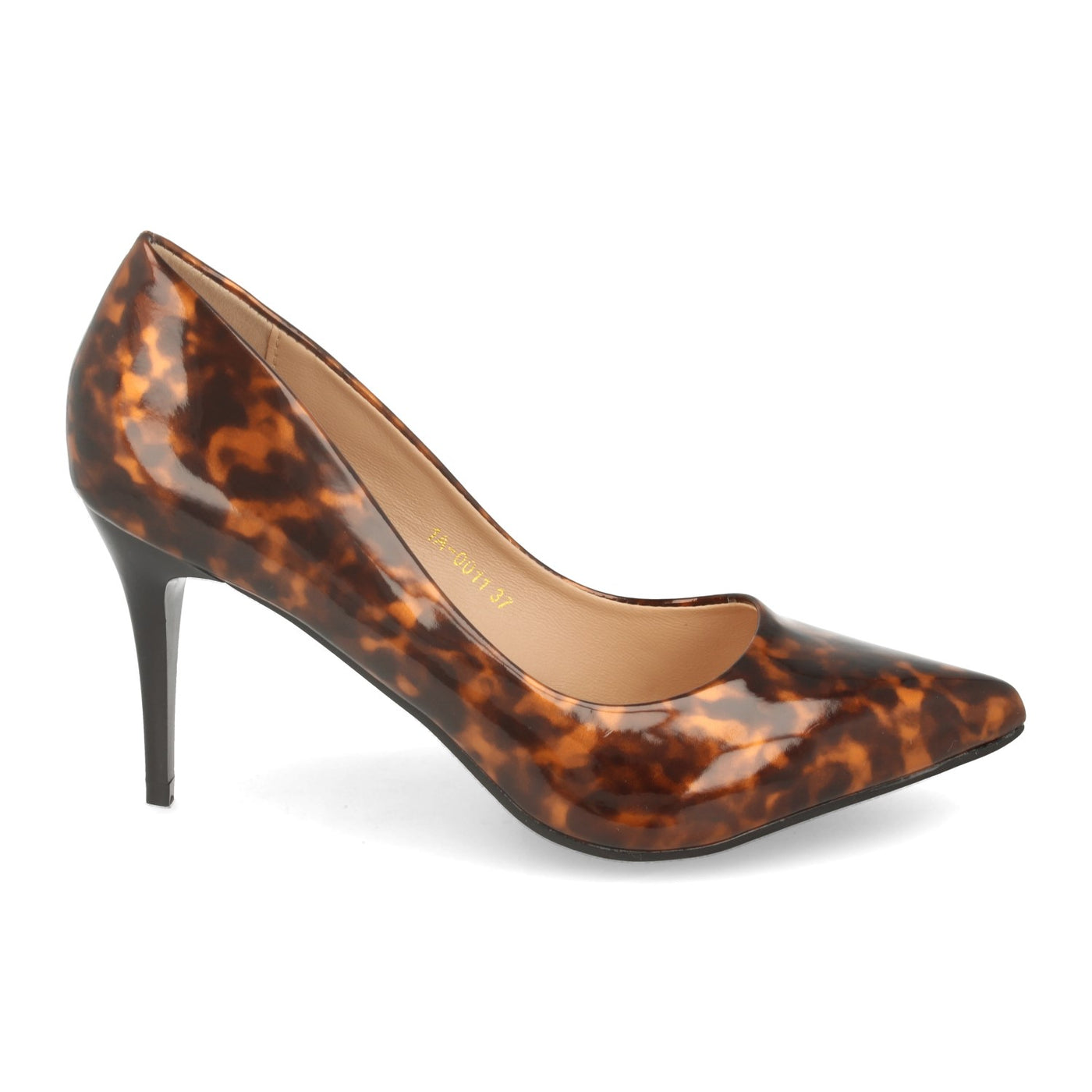 Zapato de Salon con Tacón de Aguja Marron