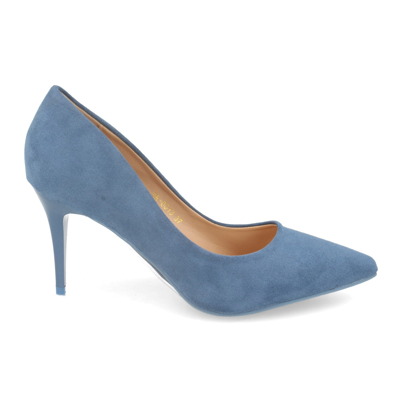 Zapato de Salon con Tacón de Aguja Azul