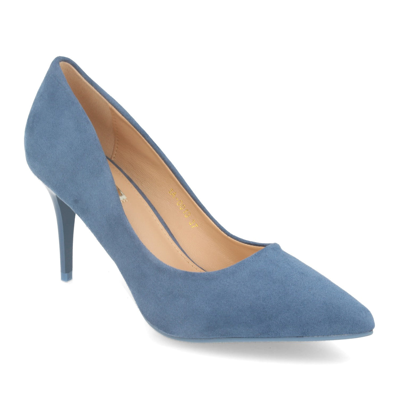 Zapato de Salon con Tacón de Aguja Azul