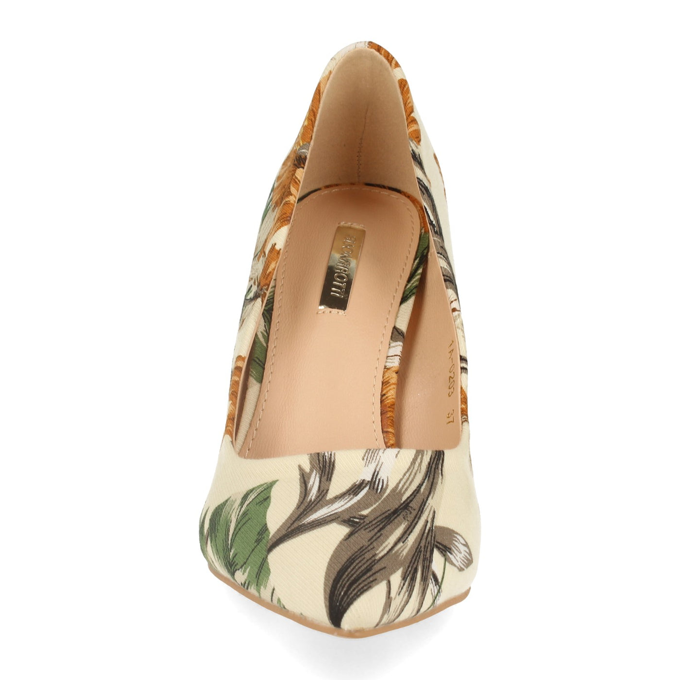 Zapato de Salón con Tacón de Aguja Beige