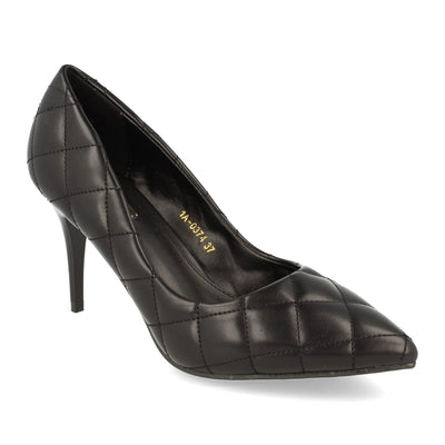 Zapato de Salon con Tacón de Aguja Negro