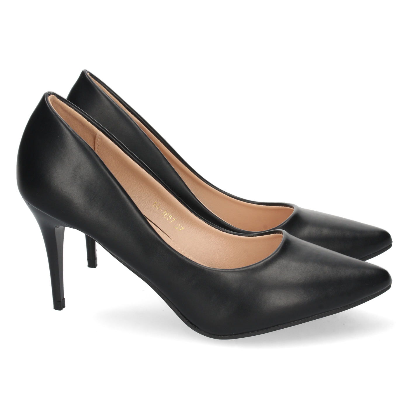 Zapato de Salon con Tacón de Aguja Negro