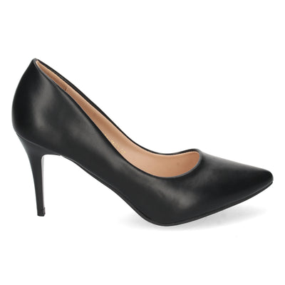 Zapato de Salon con Tacón de Aguja Negro