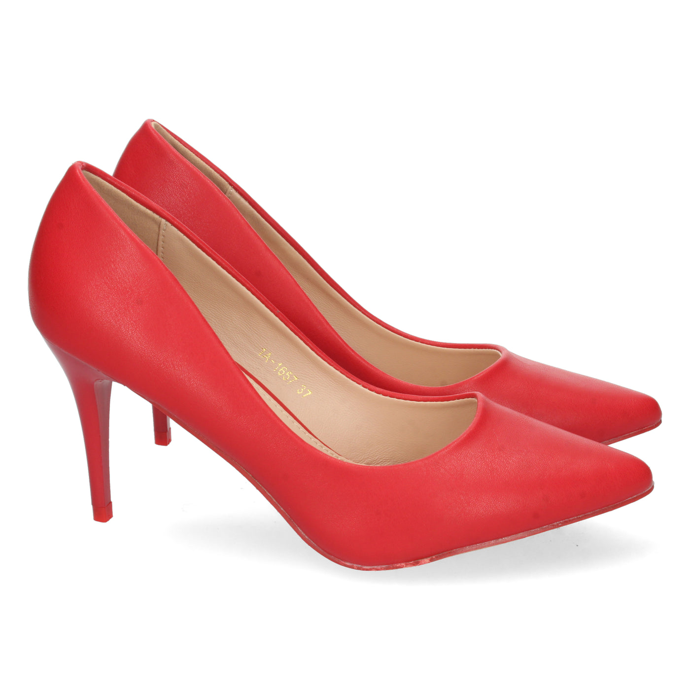 Zapato de Salon con Tacón de Aguja Rojo