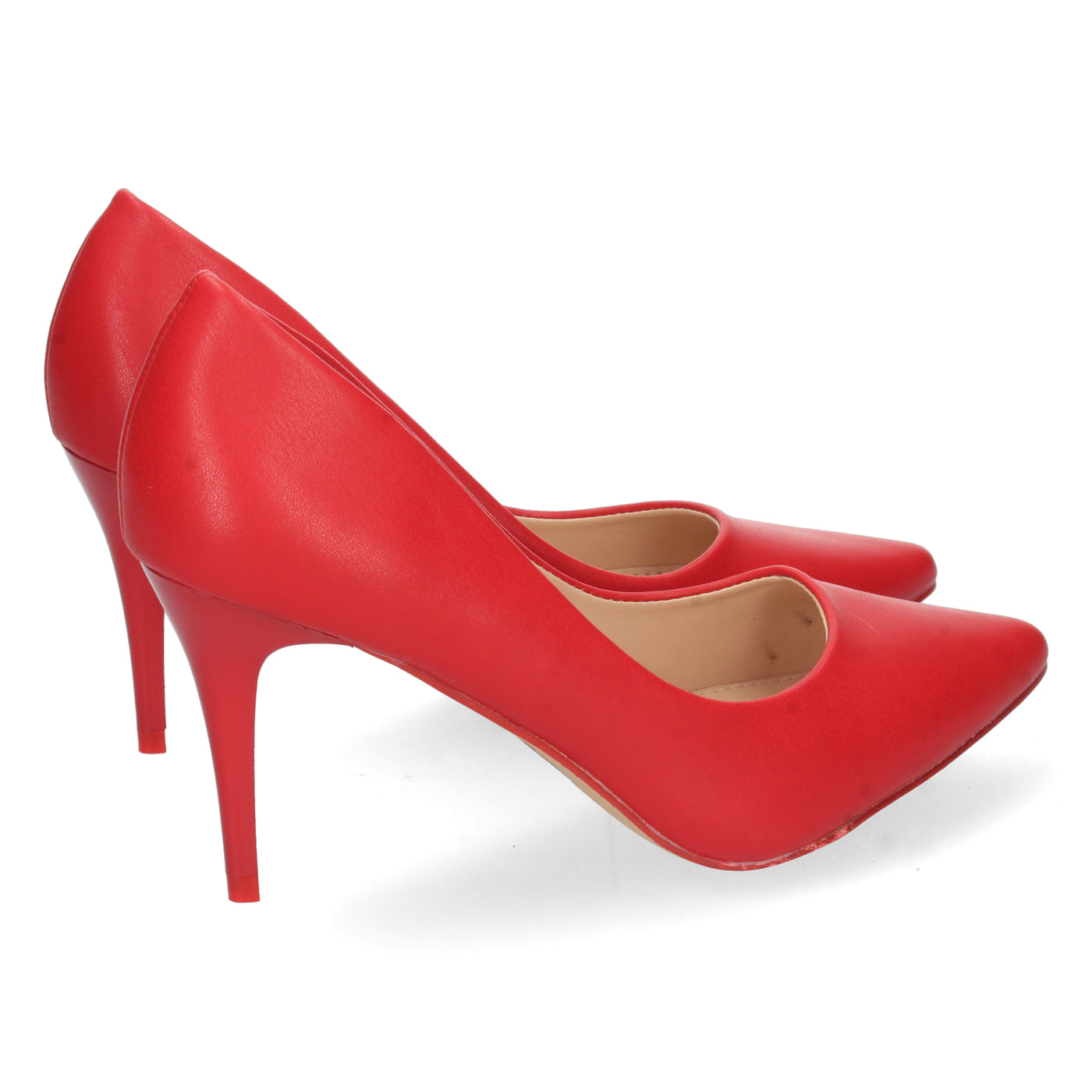 Zapato de Salon con Tacón de Aguja Rojo