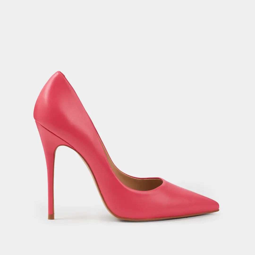 Zapatos Stilettos Venus rosa de piel de cabra