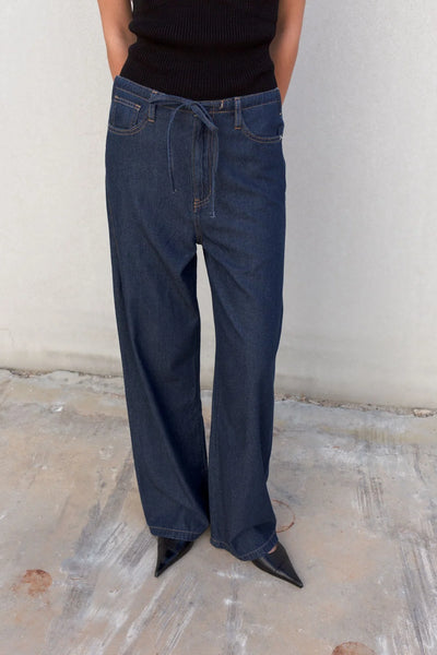 PANTALON FLUIDO EFECTO DENIM