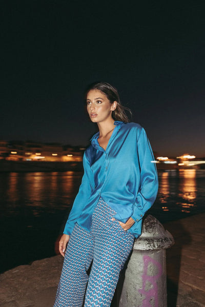 PANTALÓN ESTAMPADO GEOMÉTRICO