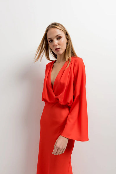 VESTIDO MIDI CRUZADO
