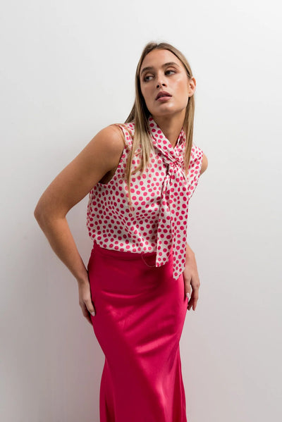 FALDA MIDI SATINADA