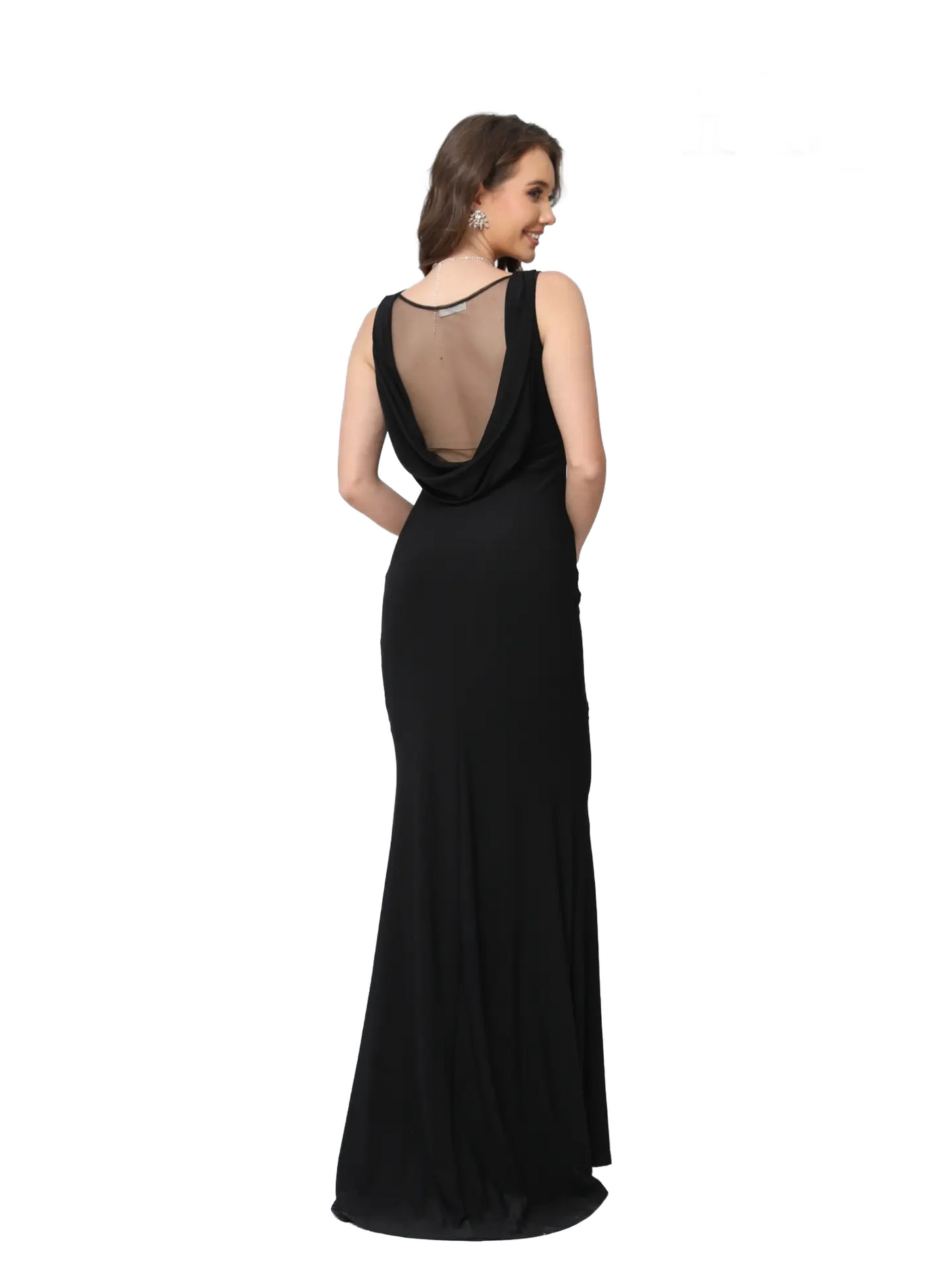 Vestido  con escote  y espalda descubierta