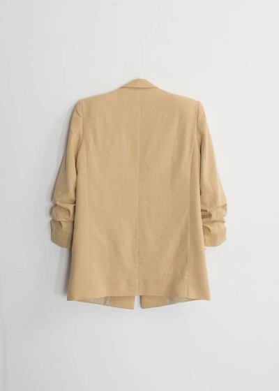 CHAQUETA LINO MANGA REMANGADA