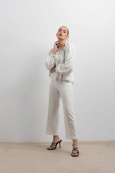 BLUSA VOLANTE LAZO