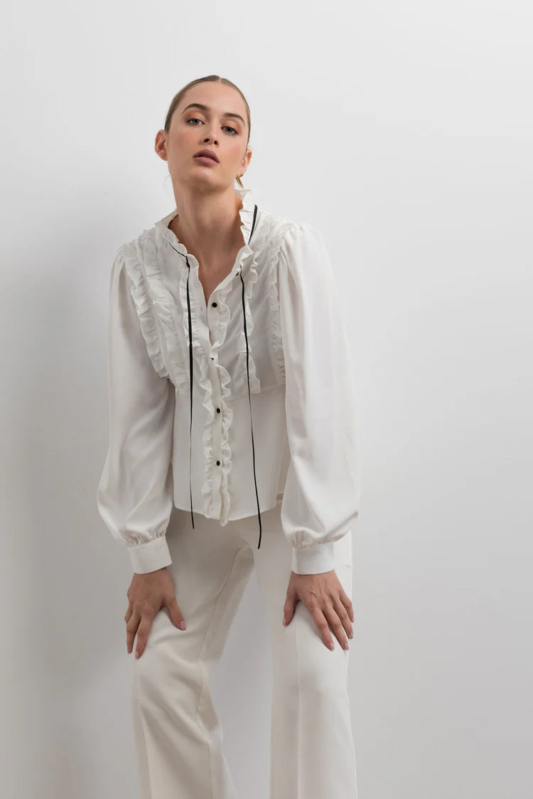 BLUSA VOLANTE LAZO