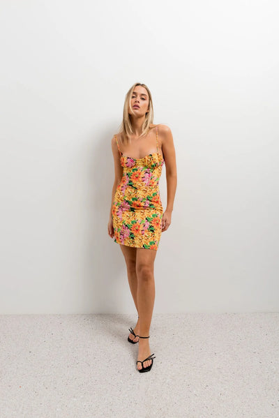 VESTIDO ESTAMPADO CORSETERO