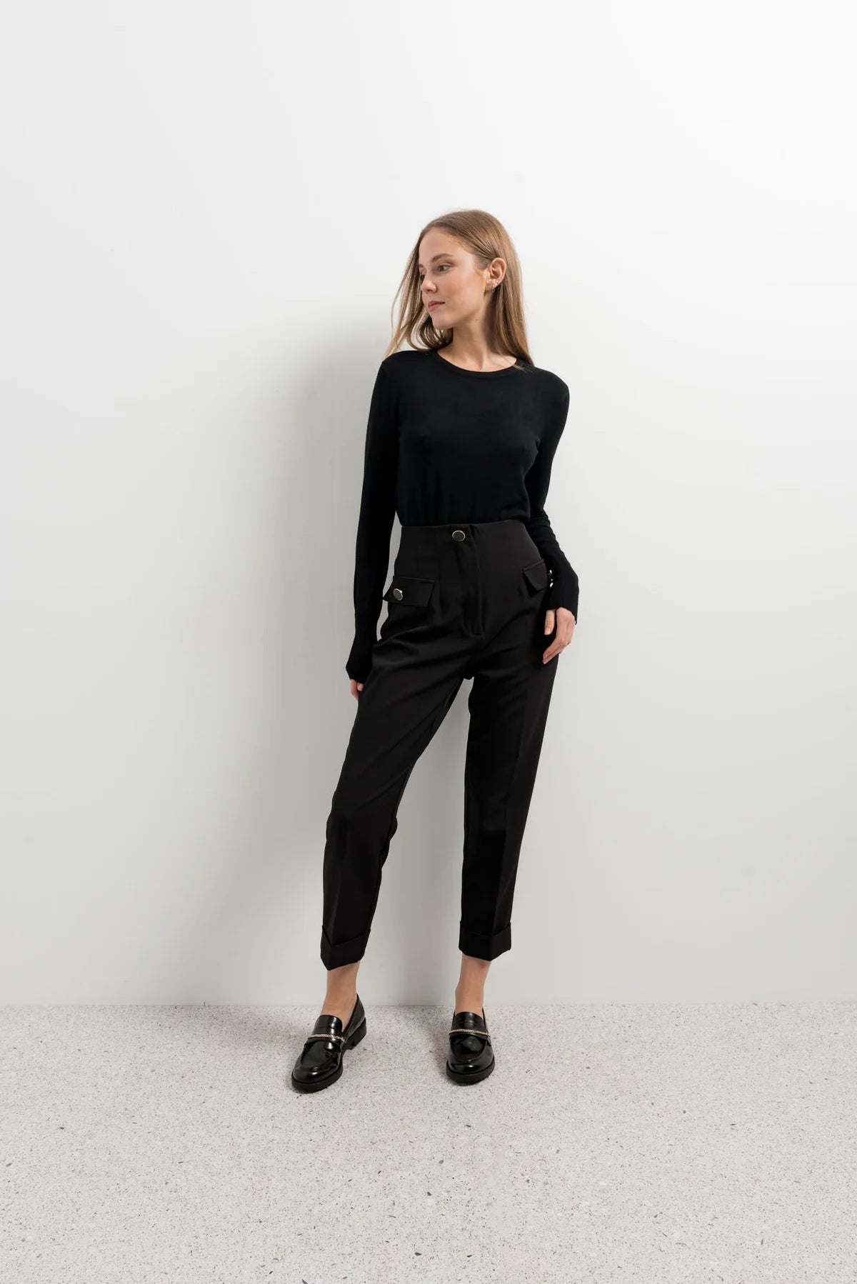 PANTALON BOTONES DORADOS