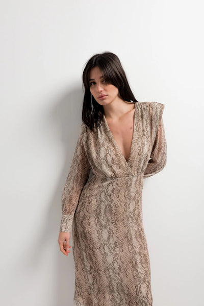 VESTIDO GASA ESTAMPADO ANIMAL