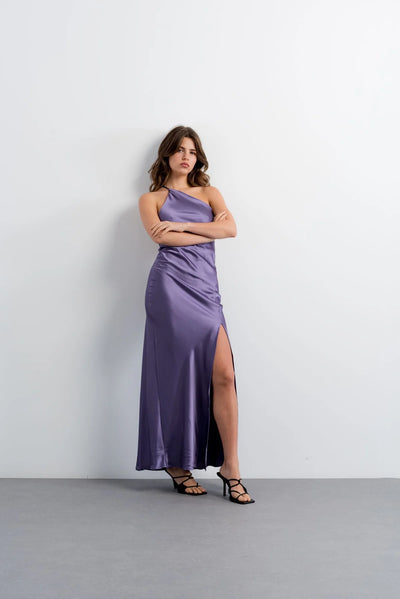 VESTIDO HALTER SATINADO