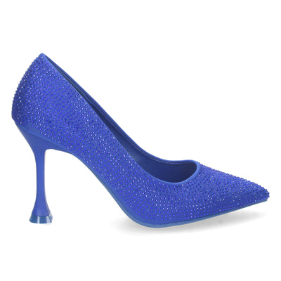 Zapato de Tacon Fino Azul