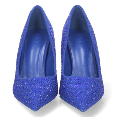 Zapato de Tacon Fino Azul