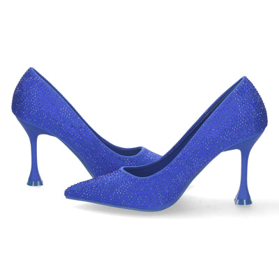 Zapato de Tacon Fino Azul