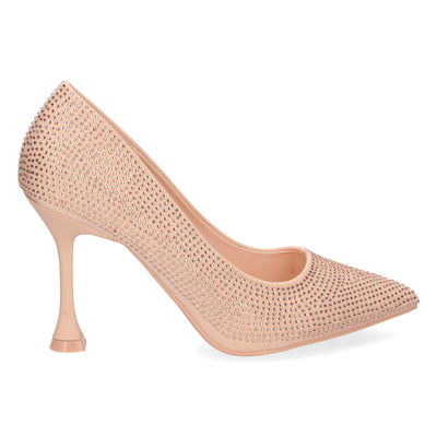 Zapato de Tacon Fino  Champan