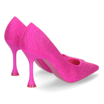 Zapato de Tacon Fino Fucsia