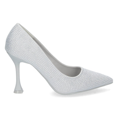 Zapato de Tacon Fino Plata