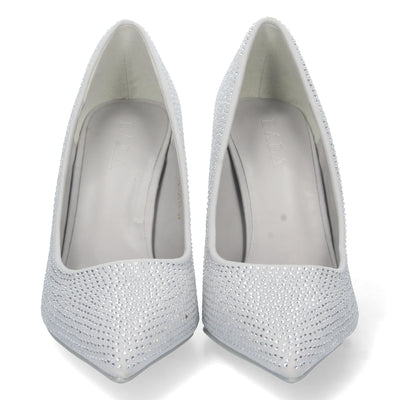 Zapato de Tacon Fino Plata