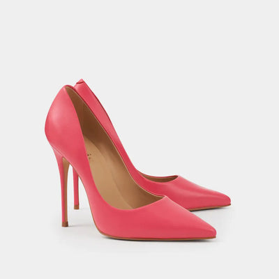 Zapatos Stilettos Venus rosa de piel de cabra