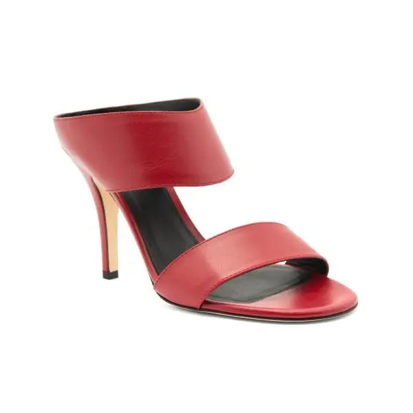 Sandalia Kriss Vitellino Rojo 100mm
