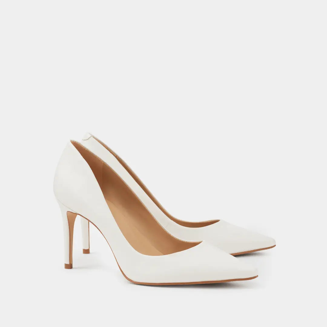 Zapatos Stilettos Venus blancos de piel de cabra