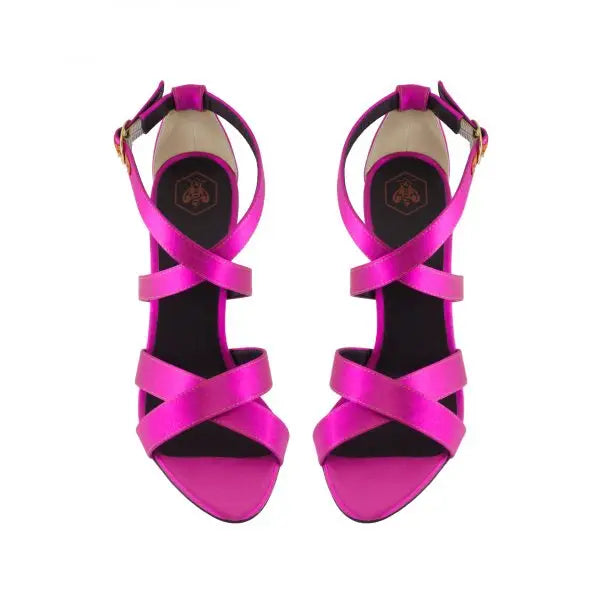 Sandalia Michelle Raso Fucsia 110mm