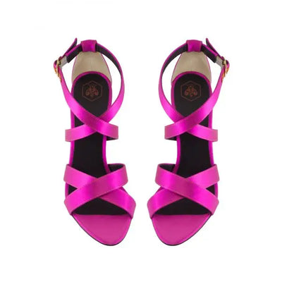 Sandalia Michelle Raso Fucsia 110mm