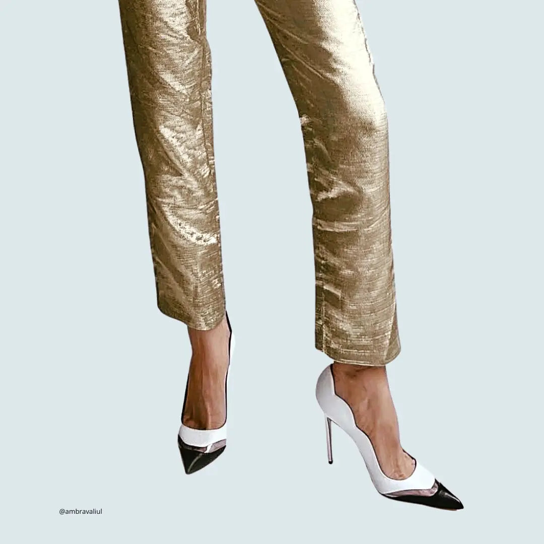 ZAPATO TACÓN STILETTO BICOLOR DE PIEL TRANSPARENTE