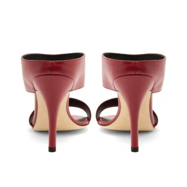 Sandalia Kriss Vitellino Rojo 100mm