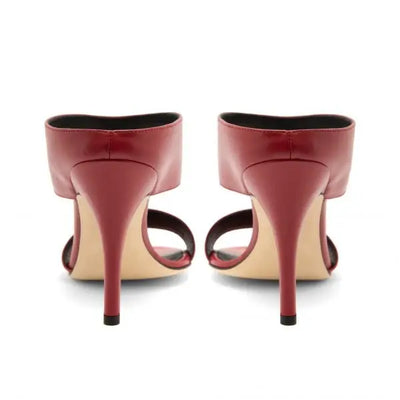 Sandalia Kriss Vitellino Rojo 100mm