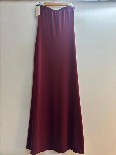 Vestido largo sin tirantes