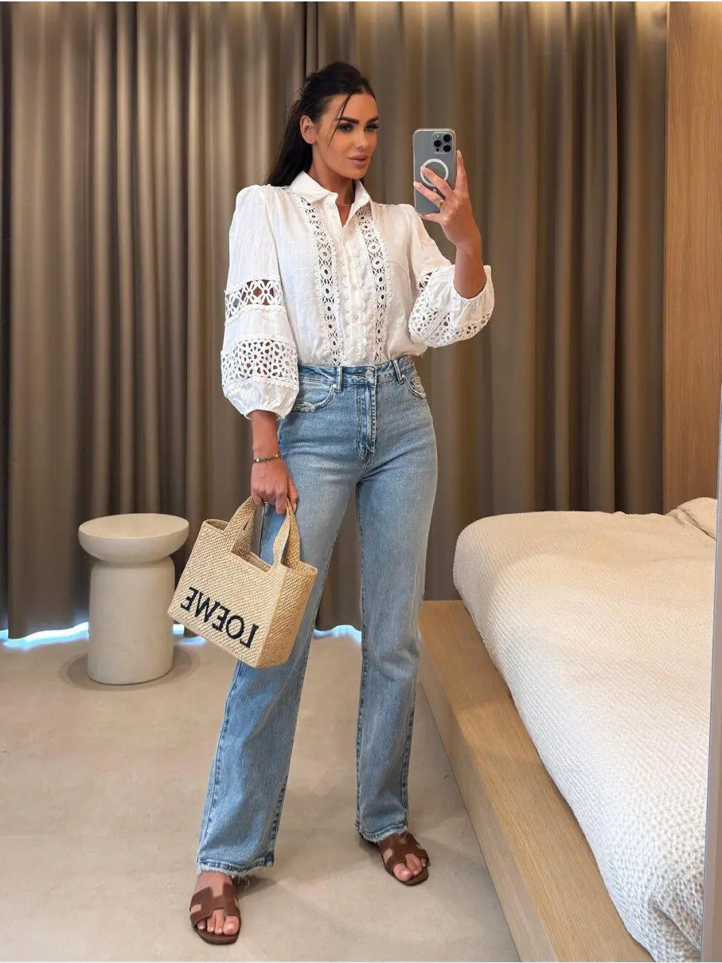 Blusa de algodón