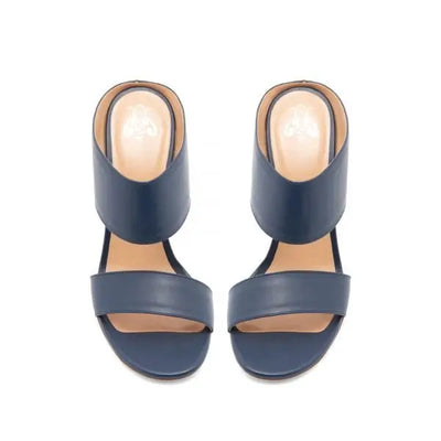 Sandalia Kriss Vitellino Azul 100mm