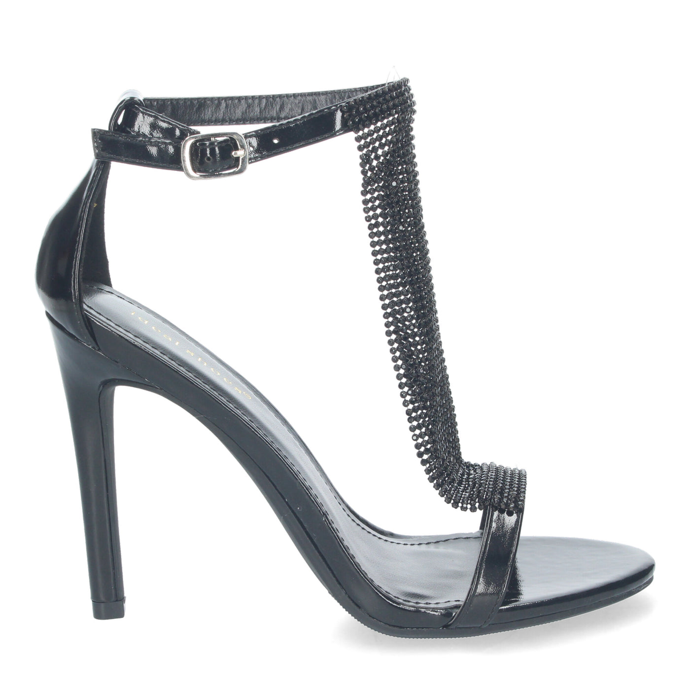 Sandalias de Fiesta con Tacón Alto Negro