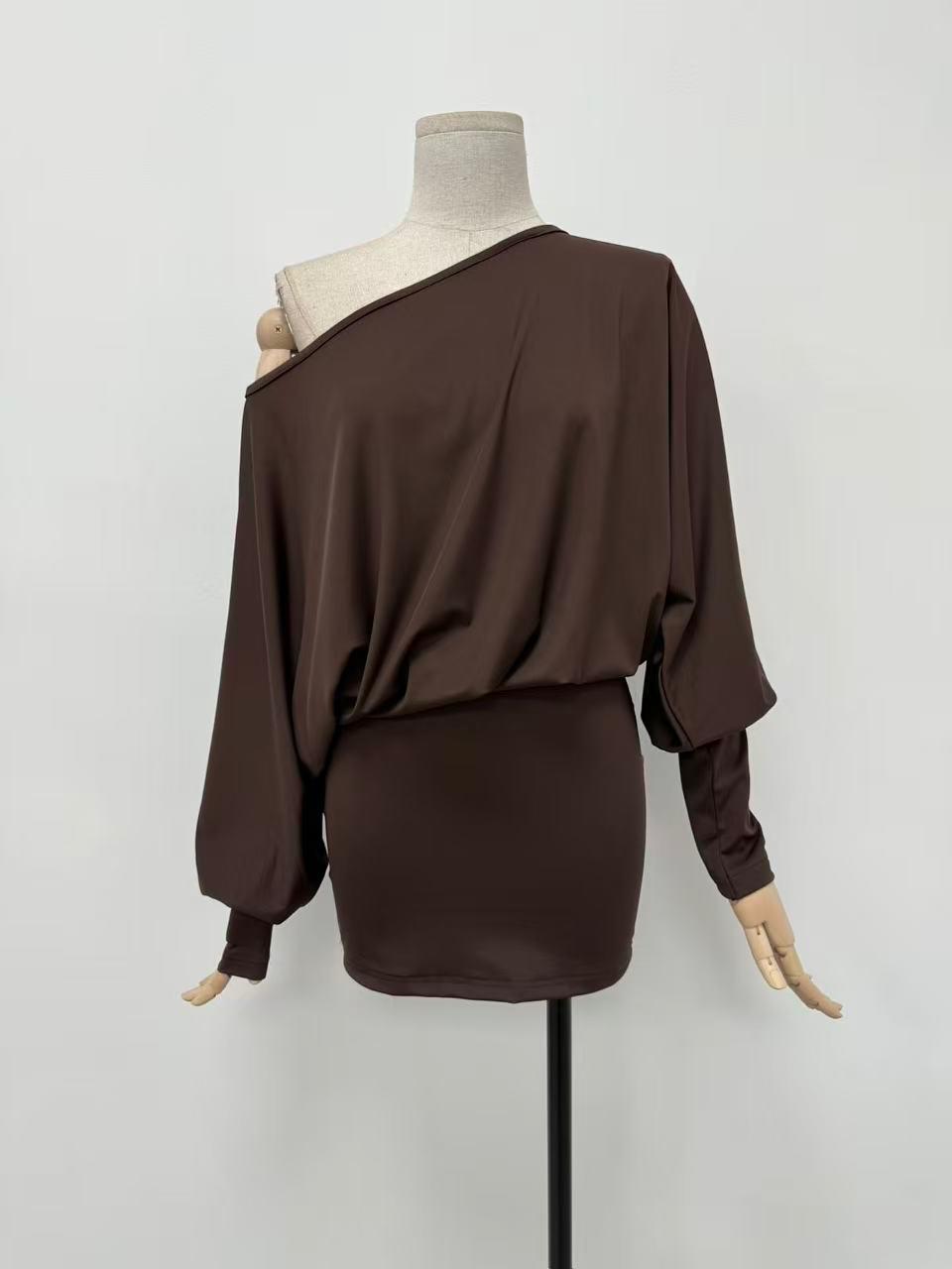 Vestido corto liso