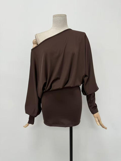 Vestido corto liso