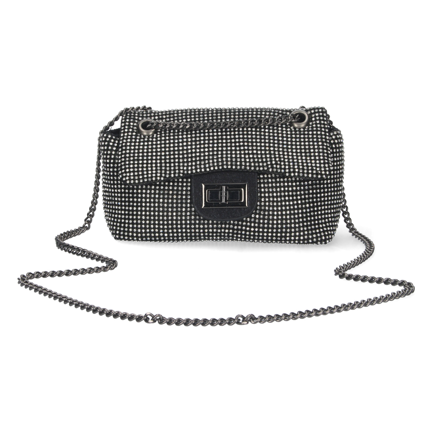 Bandolera de Mujer con Cadena Metalica Negro