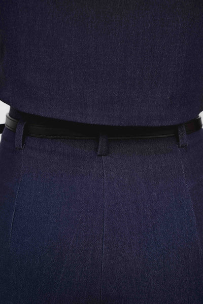 PANTALÓN CULOTTE DENIM CINTURÓN