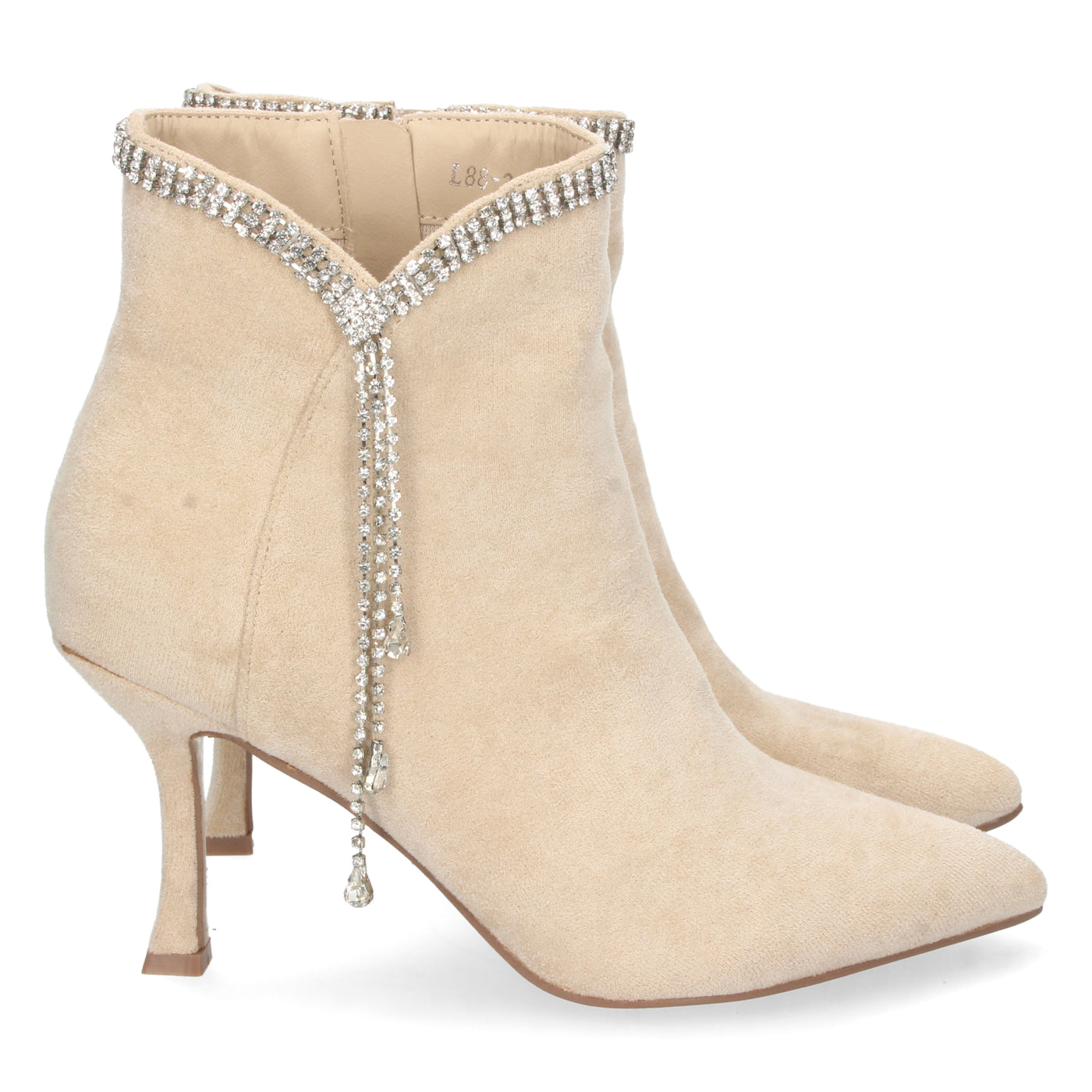 Botin de Tacon Fino Beige